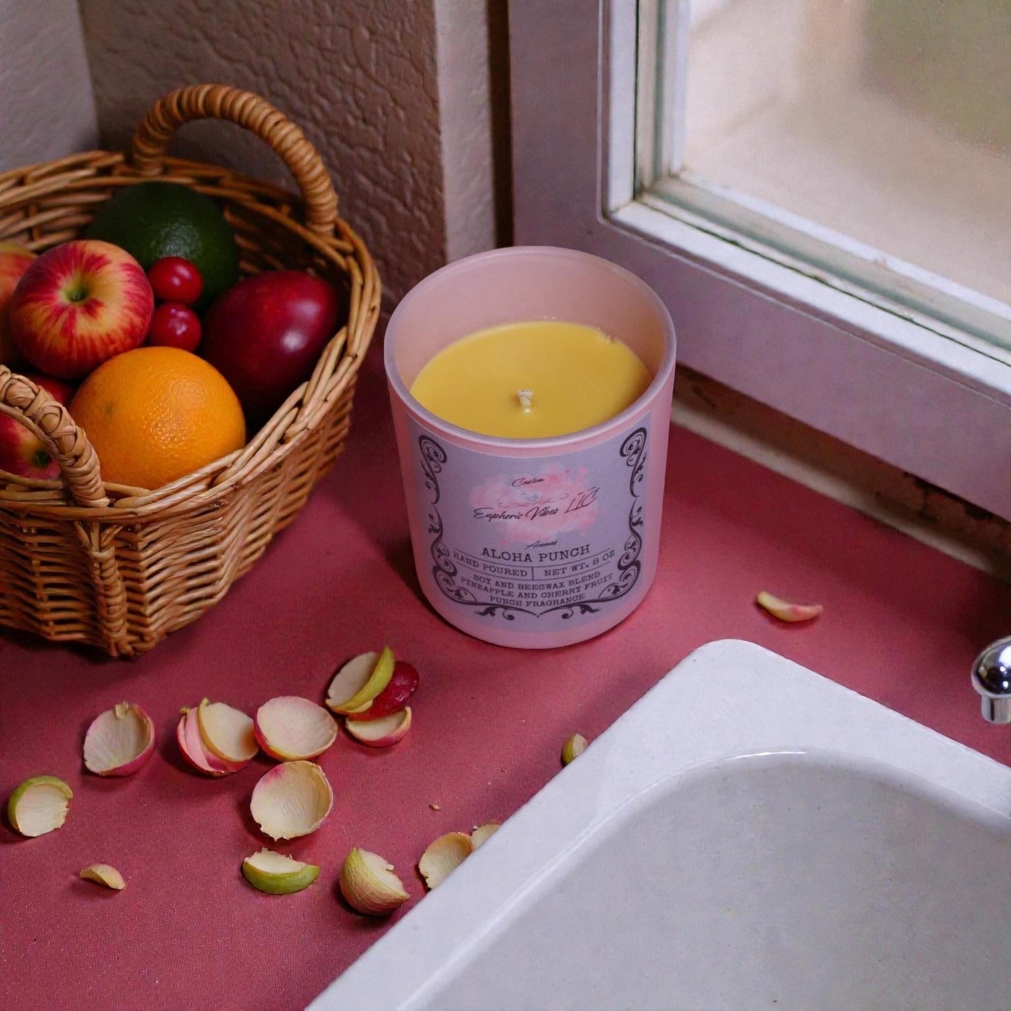 Aloha Punch Candle – Pineapple Cherry Fruit Punch Tropical Summer Scent