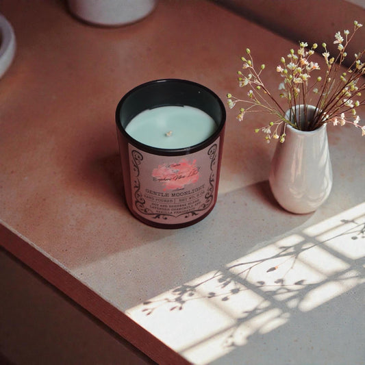Gentle Moonlight Candle - Chamomile, Lavender & Vanilla, 8 oz Soy Beeswax