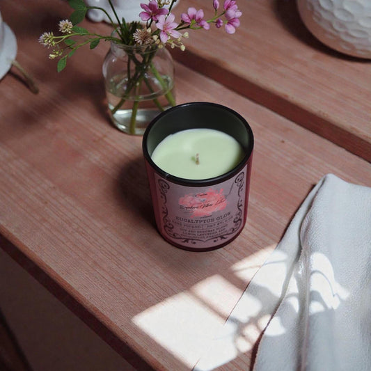 Eucalyptus Glow | 8 oz Soy Beeswax Candle with Lemon Lavender & Eucalyptus