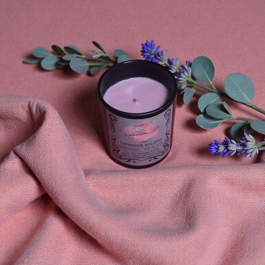Lavender Eclipse Candle – White Jasmine, Black Amber Lavender Aromatherapy (8 oz)