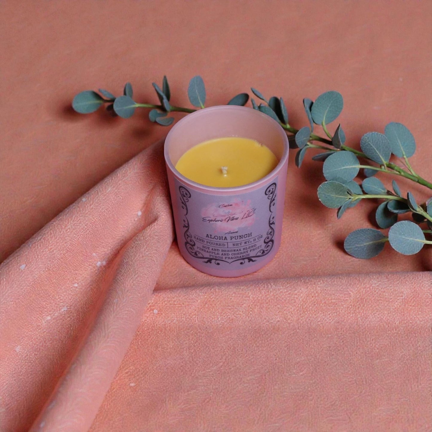 Aloha Punch Candle – Pineapple Cherry Fruit Punch Tropical Summer Scent